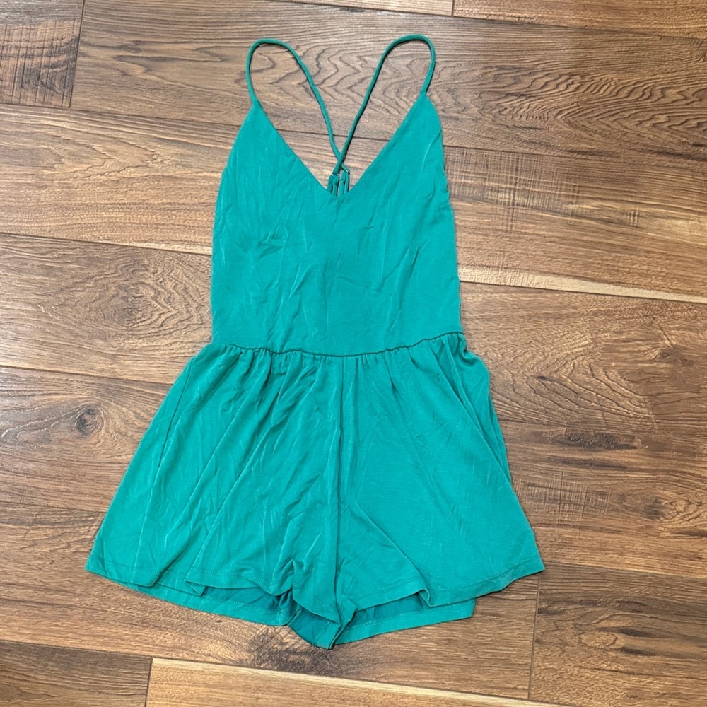 Forever 21 Vibrant Green Romper